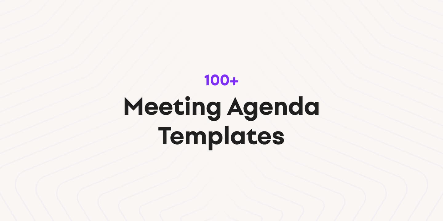 Cover image for 100+ Free Meeting Agenda Templates in Google Docs, Word & Ayanza