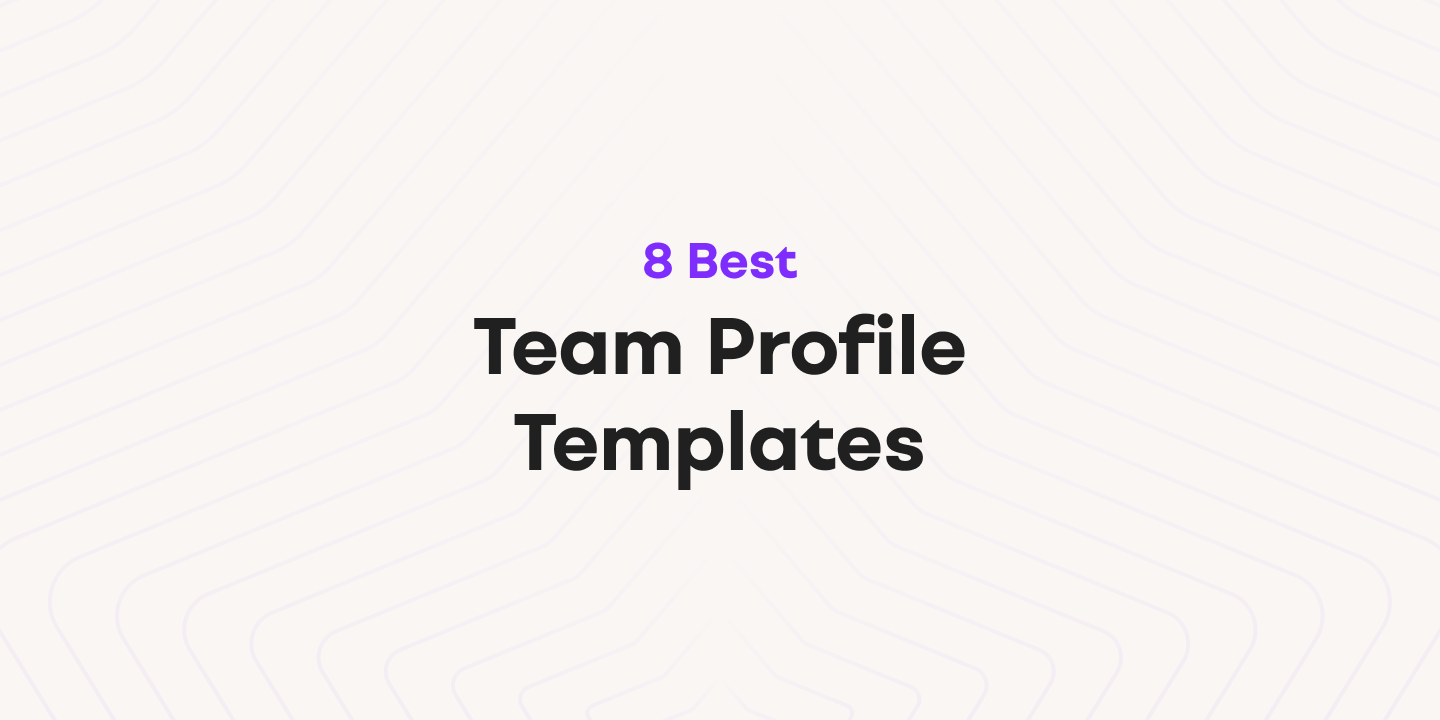 Cover image for 8 Best Free Team Profile Templates for Website, Sheets, Word and Ayanza in 2024